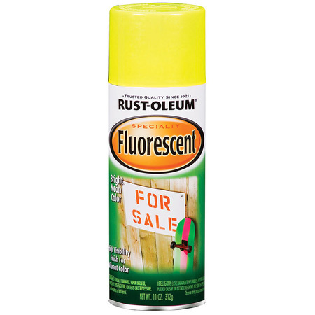 Rust-Oleum 11 Oz Yellow Specialty Fluorescent Spray 1942830